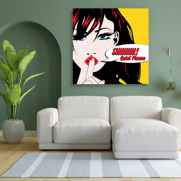 Pop Art Woman D1 Canvas Painting Synthetic Frame-Paintings MDF Framing-AFF_FR-IC 5005583 IC 5005583, Animated Cartoons, Art and Paintings, Caricature, Cartoons, Comics, Dots, Illustrations, Modern Art, Patterns, Pop Art, Retro, Signs, Signs and Symbols, pop, art, woman, d1, canvas, painting, for, bedroom, living, room, engineered, wood, frame, silence, quiet, beautiful, beauty, cartoon, color, comic, design, eyes, face, female, feminine, finger, girl, hair, illustration, lady, lips, lipstick, modern, mouth,