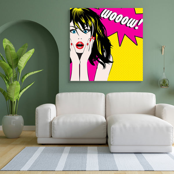 Pop Art Woman D2 Canvas Painting Synthetic Frame-Paintings MDF Framing-AFF_FR-IC 5005584 IC 5005584, Animated Cartoons, Art and Paintings, Caricature, Cartoons, Comics, Dots, Illustrations, Modern Art, Patterns, Pop Art, Retro, Signs, Signs and Symbols, pop, art, woman, d2, canvas, painting, for, bedroom, living, room, engineered, wood, frame, girl, special, offer, wow, offers, cartoon, background, beautiful, beauty, color, comic, design, eyes, face, female, feminine, hair, hands, illustration, lady, lips, 
