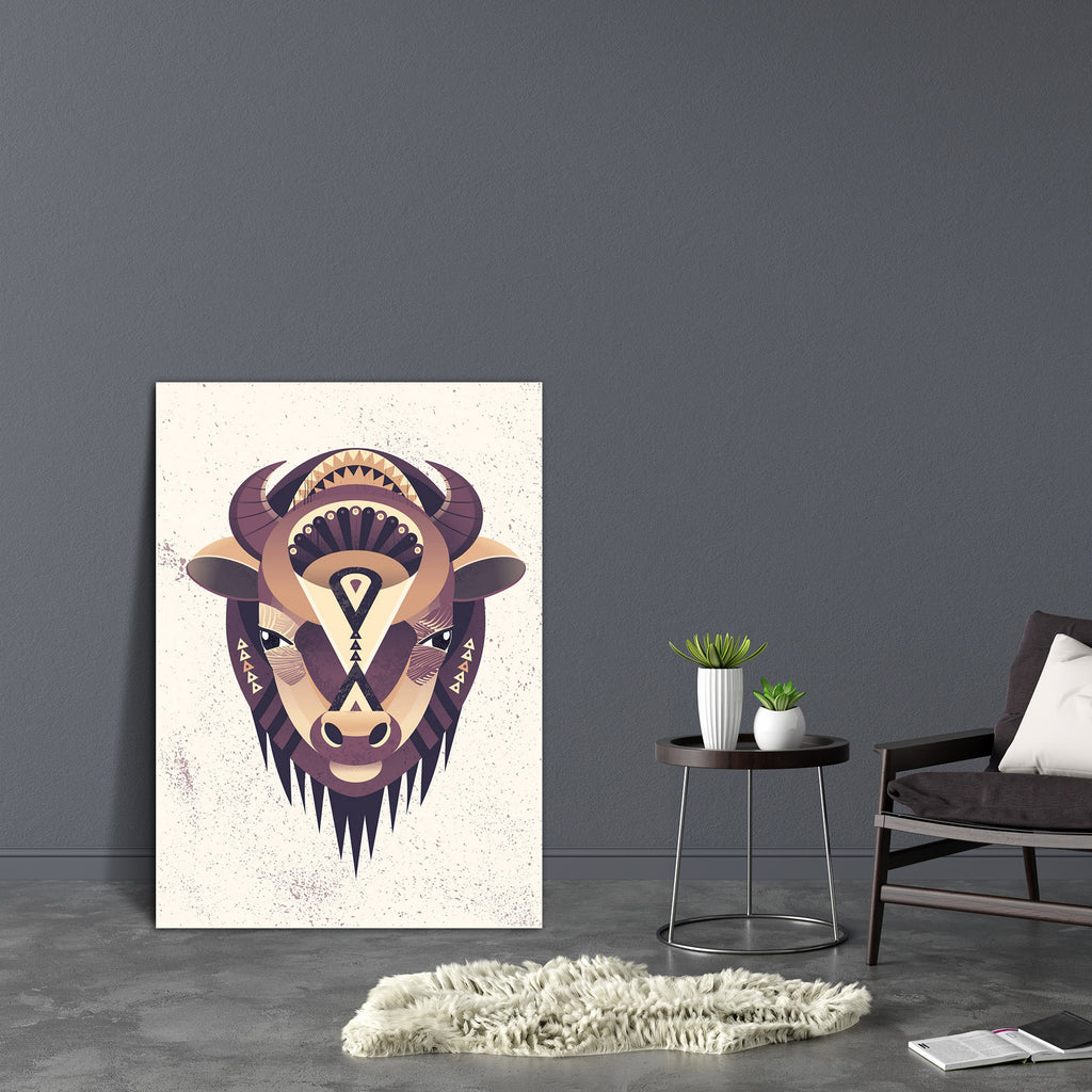 Buffalo Head Canvas Painting Synthetic Frame-Paintings MDF Framing-AFF_FR-IC 5005587 IC 5005587, American, Ancient, Animals, Animated Cartoons, Art and Paintings, Caricature, Cartoons, Decorative, Digital, Digital Art, Geometric, Geometric Abstraction, Graphic, Historical, Illustrations, Individuals, Medieval, Nature, Portraits, Scenic, Vintage, Wildlife, buffalo, head, canvas, painting, synthetic, frame, bison, vector, bull, animal, poster, european, aurochs, stylized, ornamental, texture, ink, shape, geom