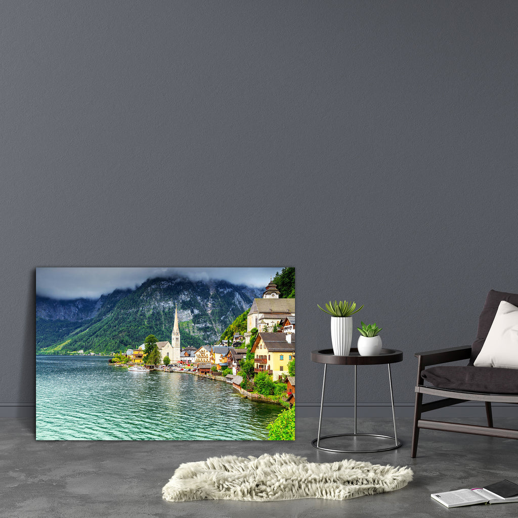 Alpine Village With Majestic Lake Canvas Painting Synthetic Frame-Paintings MDF Framing-AFF_FR-IC 5005589 IC 5005589, Ancient, Architecture, Automobiles, Boats, Cities, City Views, God Ram, Hinduism, Holidays, Landmarks, Landscapes, Marble and Stone, Medieval, Mountains, Nature, Nautical, Panorama, Places, Scenic, Transportation, Travel, Urban, Vehicles, Vintage, Wooden, alpine, village, with, majestic, lake, canvas, painting, synthetic, frame, attraction, austria, bay, beach, boat, building, church, city, 