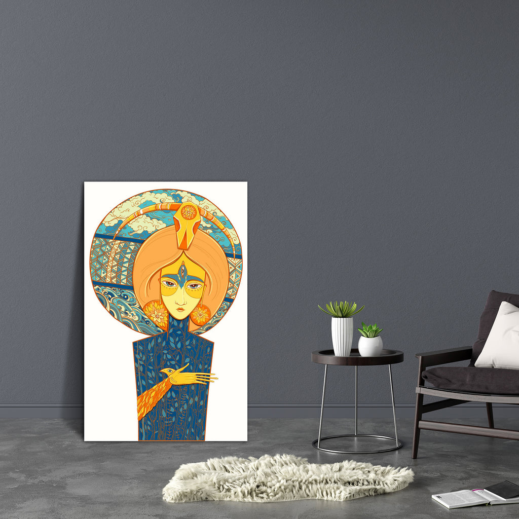 Mother Nature With Plants Clouds Water & Third Eye D1 Canvas Painting Synthetic Frame-Paintings MDF Framing-AFF_FR-IC 5005602 IC 5005602, Animals, Art and Paintings, Astronomy, Birds, Botanical, Cosmology, Culture, Drawing, Ethnic, Fantasy, Floral, Flowers, Illustrations, Nature, Religion, Religious, Scenic, Space, Traditional, Tribal, World Culture, mother, with, plants, clouds, water, third, eye, d1, canvas, painting, synthetic, frame, art, beautiful, bio, bird, birth, blue, branches, brown, colorful, con