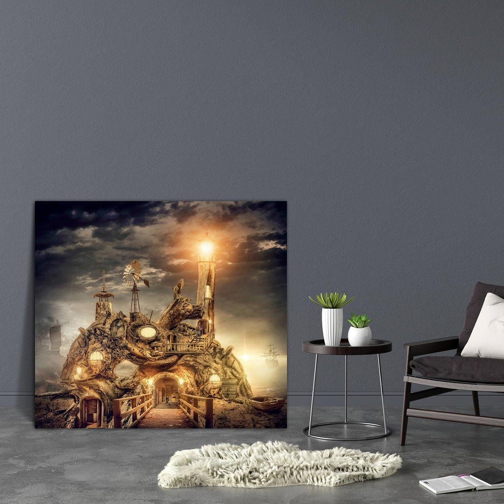 Fairy House Fort D3, Ancient, Collages, Fantasy, Futurism, Historical, Illustrations, Medieval, Space, Sunsets, Vintage, Wooden, art, bed, big, canvas, colour, decor, dining, framed, framing, hanging, house, item, landscape, large, living, modern, mural, office, painting, panting, poster, print, room, scenery, size, vastu, wall, , , , 