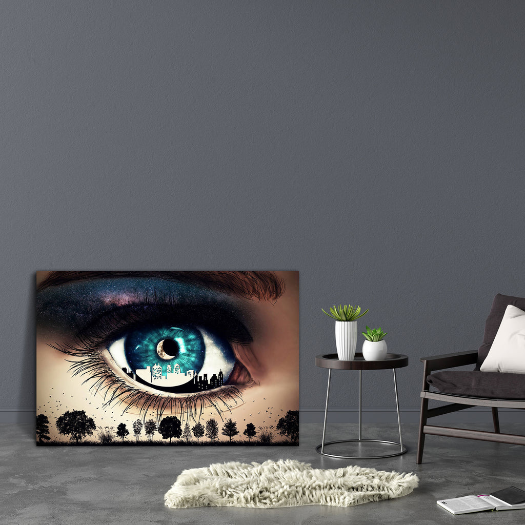 Blue Woman Eye Looking At Nature Canvas Painting Synthetic Frame-Paintings MDF Framing-AFF_FR-IC 5005613 IC 5005613, Abstract Expressionism, Abstracts, Birds, Black and White, Cities, City Views, Illustrations, Nature, Rural, Scenic, Semi Abstract, Stars, Urban, White, blue, woman, eye, looking, at, canvas, painting, synthetic, frame, eyes, new, moon, face, silhouette, abstract, attractive, beautiful, beauty, bright, city, closeup, cosmetic, cosmic, emotion, eyeball, eyebrow, eyelash, female, fly, grass, hu