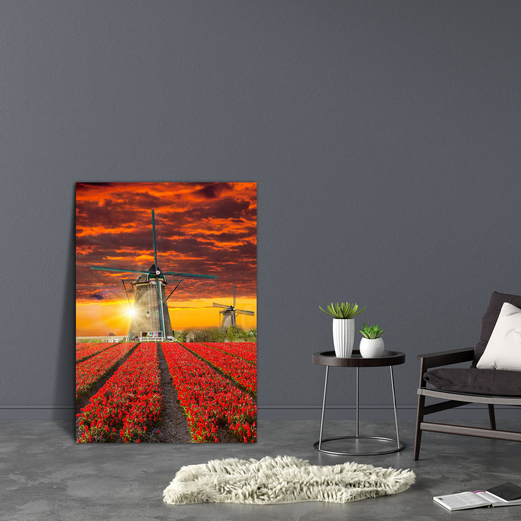 Windmill With Tulip Field Holland D1 Canvas Painting Synthetic Frame-Paintings MDF Framing-AFF_FR-IC 5005633 IC 5005633, Architecture, Automobiles, Botanical, Countries, Culture, Ethnic, Floral, Flowers, Landmarks, Landscapes, Nature, Places, Rural, Scenic, Sunrises, Sunsets, Traditional, Transportation, Travel, Tribal, Vehicles, World Culture, windmill, with, tulip, field, holland, d1, canvas, painting, synthetic, frame, agriculture, blossom, blue, cloud, country, countryside, dutch, energy, environmental,