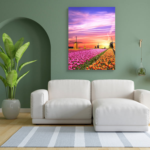 Landscapes With Windmills, Netherlands Canvas Painting Synthetic Frame-Paintings MDF Framing-AFF_FR-IC 5005646 IC 5005646, Ancient, Automobiles, Botanical, Culture, Ethnic, Floral, Flowers, Historical, Landscapes, Love, Medieval, Nature, Romance, Scenic, Sunrises, Traditional, Transportation, Travel, Tribal, Vehicles, Vintage, World Culture, with, windmills, netherlands, canvas, painting, for, bedroom, living, room, engineered, wood, frame, landscape, spring, holland, agriculture, blossom, blue, cloud, colo