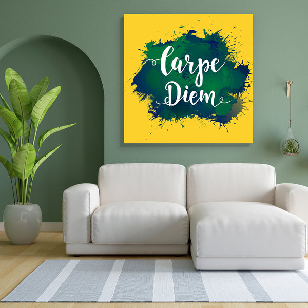 Carpe Diem Typography Canvas Painting Synthetic Frame-Paintings MDF Framing-AFF_FR-IC 5005655 IC 5005655, Art and Paintings, Calligraphy, Digital, Digital Art, Gouache, Graphic, Illustrations, Inspirational, Motivation, Motivational, Quotes, Signs, Signs and Symbols, Sketches, Text, Typography, Watercolour, carpe, diem, canvas, painting, for, bedroom, living, room, engineered, wood, frame, acrylic, art, background, brush, calligraphic, capture, catch, concept, creative, day, design, drawn, grunge, hand, han