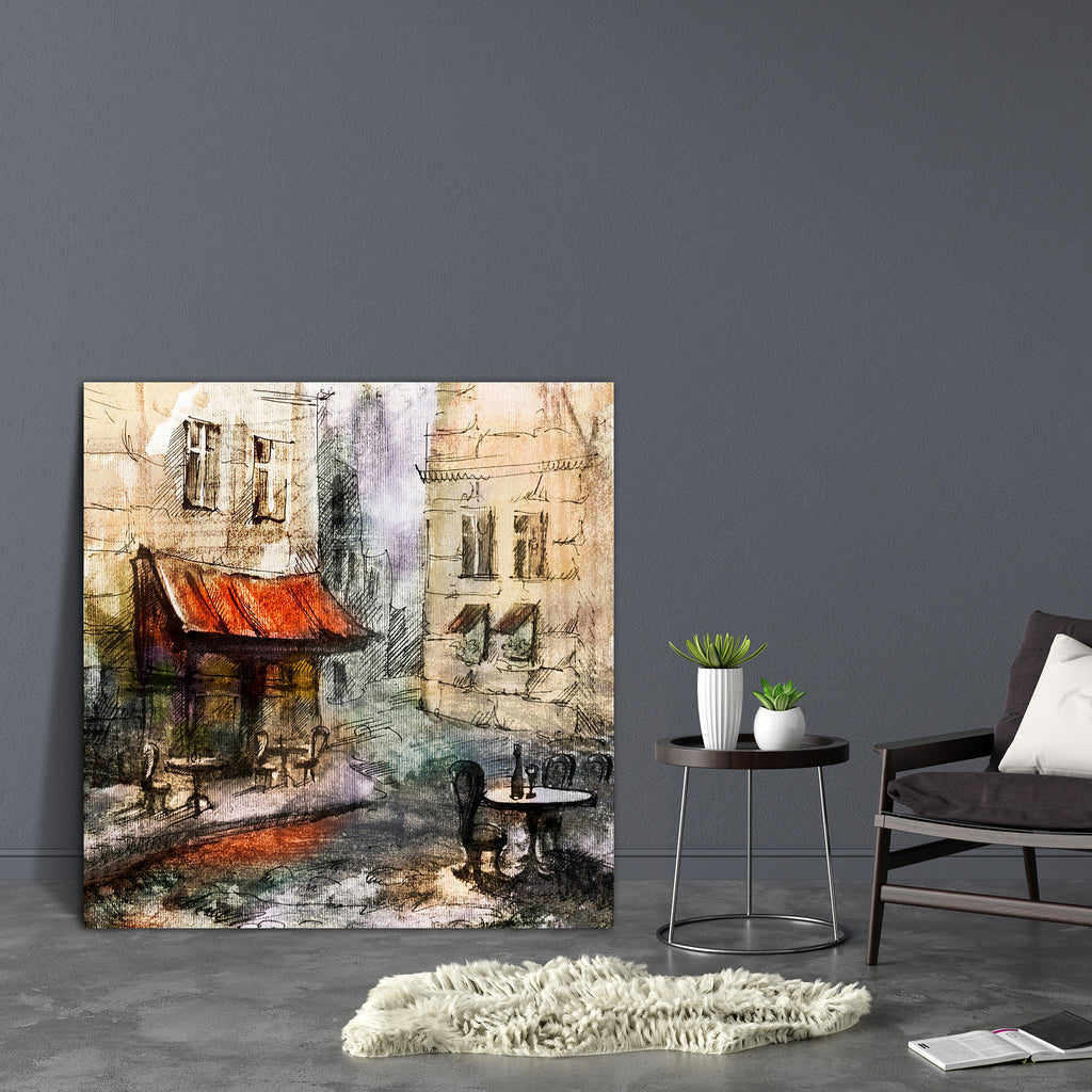 European Cafe Art D1 Canvas Painting Synthetic Frame-Paintings MDF Framing-AFF_FR-IC 5005658 IC 5005658, Ancient, Architecture, Art and Paintings, Automobiles, Cities, City Views, Culture, Digital, Digital Art, Drawing, Ethnic, French, Graphic, Historical, Illustrations, Medieval, Paintings, Retro, Signs, Signs and Symbols, Sketches, Traditional, Transportation, Travel, Tribal, Urban, Vehicles, Vintage, Watercolour, Wine, World Culture, european, cafe, art, d1, canvas, painting, synthetic, frame, background
