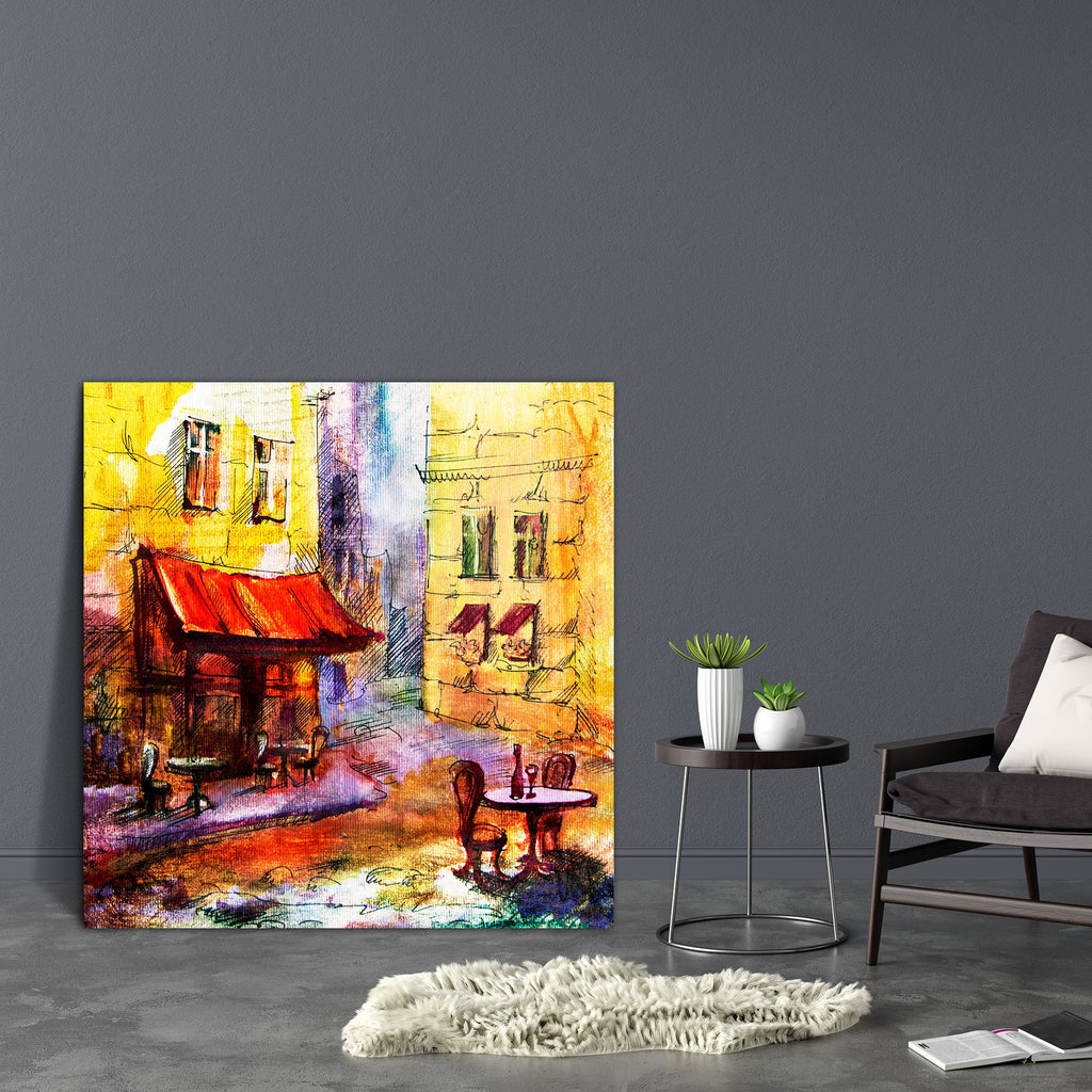 European Cafe Art D2 Canvas Painting Synthetic Frame-Paintings MDF Framing-AFF_FR-IC 5005659 IC 5005659, Ancient, Architecture, Automobiles, Cities, City Views, Culture, Digital, Digital Art, Drawing, Ethnic, French, Graphic, Historical, Illustrations, Medieval, Retro, Signs, Signs and Symbols, Sketches, Traditional, Transportation, Travel, Tribal, Urban, Vehicles, Vintage, Watercolour, Wine, World Culture, european, cafe, art, d2, canvas, painting, synthetic, frame, background, bistro, city, colorful, desi