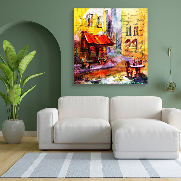 European Cafe Art D2 Canvas Painting Synthetic Frame-Paintings MDF Framing-AFF_FR-IC 5005659 IC 5005659, Ancient, Architecture, Automobiles, Cities, City Views, Culture, Digital, Digital Art, Drawing, Ethnic, French, Graphic, Historical, Illustrations, Medieval, Retro, Signs, Signs and Symbols, Sketches, Traditional, Transportation, Travel, Tribal, Urban, Vehicles, Vintage, Watercolour, Wine, World Culture, european, cafe, art, d2, canvas, painting, for, bedroom, living, room, engineered, wood, frame, backg