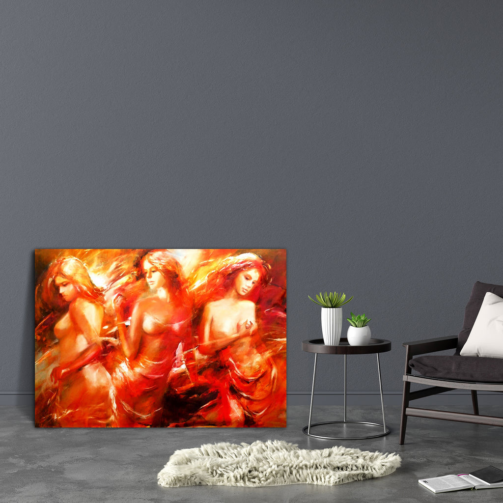 Female Figures D1 Canvas Painting Synthetic Frame-Paintings MDF Framing-AFF_FR-IC 5005668 IC 5005668, Art and Paintings, Dance, Decorative, Fashion, Hobbies, Illustrations, Individuals, Modern Art, Music and Dance, Paintings, People, Portraits, Retro, Signs, Signs and Symbols, Sketches, Symbols, Watercolour, female, figures, d1, canvas, painting, synthetic, frame, acrylic, art, artwork, background, beautiful, beauty, brushstrokes, child, color, craft, creative, decoration, design, draw, elegant, face, figur