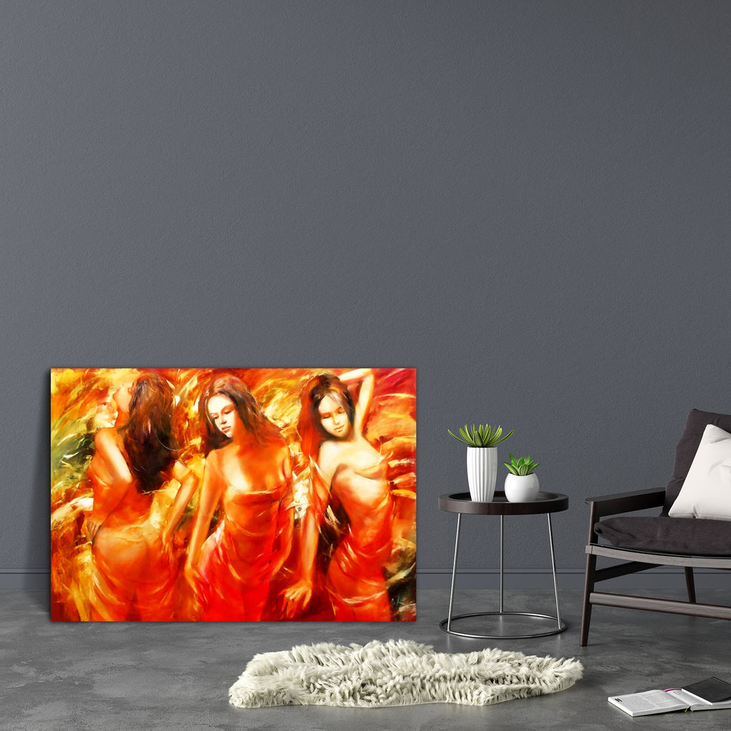 Female Figures D2 Canvas Painting Synthetic Frame-Paintings MDF Framing-AFF_FR-IC 5005669 IC 5005669, Art and Paintings, Dance, Decorative, Fashion, Hobbies, Illustrations, Individuals, Modern Art, Music and Dance, Paintings, People, Portraits, Retro, Signs, Signs and Symbols, Sketches, Symbols, Watercolour, female, figures, d2, canvas, painting, synthetic, frame, acrylic, art, artwork, background, beautiful, beauty, brushstrokes, child, color, craft, creative, decoration, design, draw, elegant, face, figur