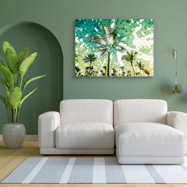 Palms On A Beach Canvas Painting Synthetic Frame-Paintings MDF Framing-AFF_FR-IC 5005682 IC 5005682, Automobiles, Black and White, Holidays, Landscapes, Modern Art, Nature, Scenic, Transportation, Travel, Tropical, Vehicles, White, palms, on, a, beach, canvas, painting, for, bedroom, living, room, engineered, wood, frame, against, atoll, background, beautiful, blue, california, caribbean, cloud, coconut, exotic, florida, green, holiday, idyllic, landscape, leaf, maldives, miami, nobody, ocean, outdoor, palm