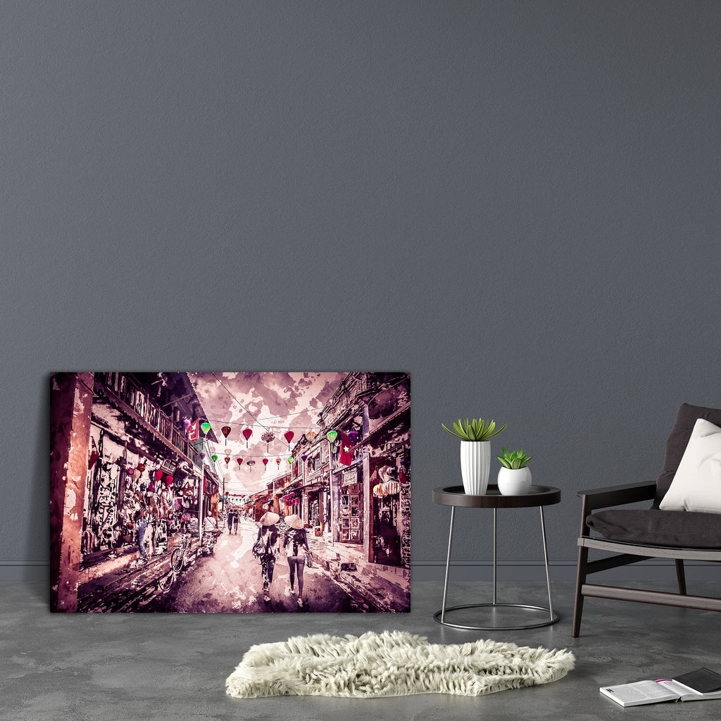 Tourists In Traditional Style In Hoi Ah, Vietnam Canvas Painting Synthetic Frame-Paintings MDF Framing-AFF_FR-IC 5005683 IC 5005683, Ancient, Asian, Automobiles, Botanical, Chinese, Culture, Ethnic, Floral, Flowers, Historical, Medieval, Modern Art, Nature, People, Traditional, Transportation, Travel, Tribal, Vehicles, Vietnamese, Vintage, World Culture, tourists, in, style, hoi, ah, vietnam, canvas, painting, synthetic, frame, amazing, asia, beautiful, bougainvillea, clothes, contemporary, contrast, couple