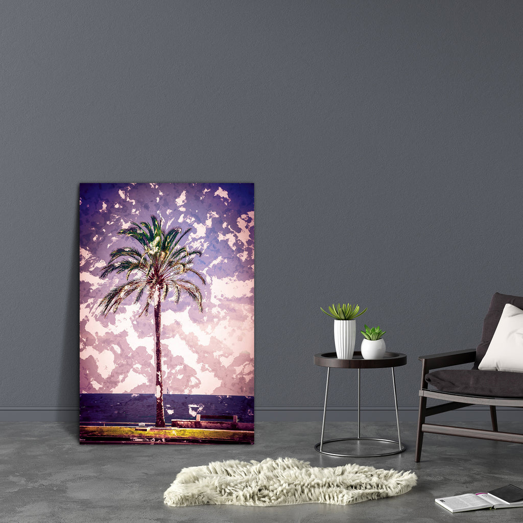 Palm Trees Along Coast In Palma De Mallorca, Spain D2 Canvas Painting Synthetic Frame-Paintings MDF Framing-AFF_FR-IC 5005686 IC 5005686, Ancient, Automobiles, Cities, City Views, Historical, Holidays, Landscapes, Medieval, Modern Art, Nature, People, Scenic, Spanish, Transportation, Travel, Tropical, Vehicles, Vintage, palm, trees, along, coast, in, palma, de, mallorca, spain, d2, canvas, painting, synthetic, frame, balearic, bay, beach, beautiful, blue, city, coastal, coastline, day, harbor, highway, holi