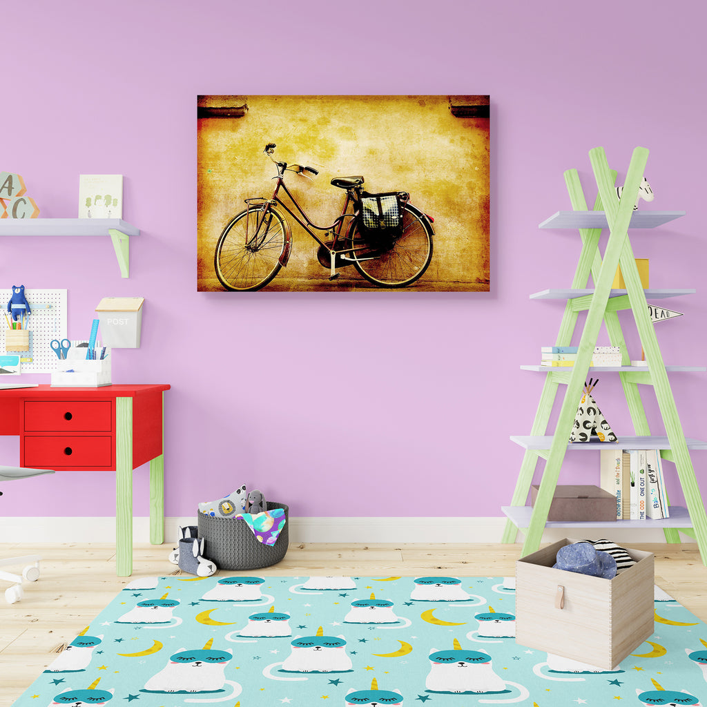 Old Retro Bicycle, Italy Peel & Stick Vinyl Wall Sticker-Laminated Wall Stickers-ART_VN_UN-IC 5005702 IC 5005702, Ancient, Automobiles, Bikes, Culture, Ethnic, Historical, Italian, Medieval, Retro, Sports, Traditional, Transportation, Travel, Tribal, Urban, Vehicles, Vintage, Wooden, World Culture, old, bicycle, italy, peel, stick, vinyl, wall, sticker, aged, bike, brick, classic, commute, cool, cycle, decay, dirty, door, doorway, drive, europe, exterior, flaking, grunge, lean, leaning, moped, motorbike, mo
