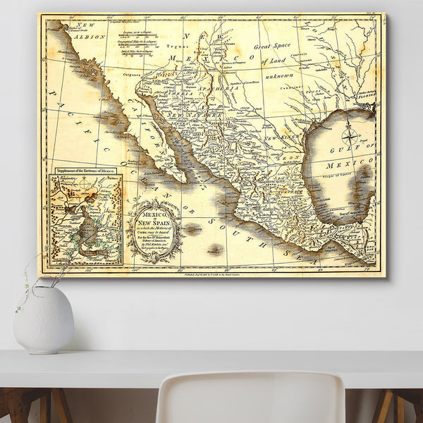 Antique Map Of Mexico 1821 Peel & Stick Vinyl Wall Sticker-Laminated Wall Stickers-ART_VN_UN-IC 5005709 IC 5005709, American, Ancient, Art and Paintings, Automobiles, Digital, Digital Art, Graphic, Historical, Maps, Medieval, Mexican, Printed, Transportation, Travel, Vehicles, Vintage, antique, map, of, mexico, 1821, peel, stick, vinyl, wall, sticker, for, home, decoration, old, aged, america, art, atlas, background, backgrounds, detail, early, ephemera, exploration, geographic, geographical, geography, glo