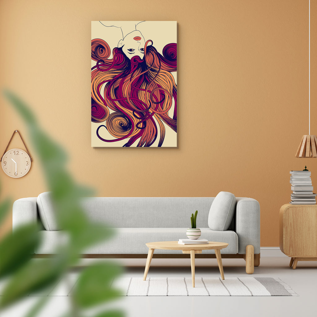 Upside Down Woman's Face Peel & Stick Vinyl Wall Sticker-Laminated Wall Stickers-ART_VN_UN-IC 5005714 IC 5005714, Drawing, Fashion, Retro, Signs, Signs and Symbols, Sketches, upside, down, woman's, face, peel, stick, vinyl, wall, sticker, hair, beauty, salon, background, blowing, brown, concept, curly, curve, design, detailed, disheveled, drawn, female, flowing, flyer, funky, girl, glamour, hairstyle, hand, horizontal, long, makeover, messy, model, motion, orange, ornate, outline, red, sad, shape, sketch, s