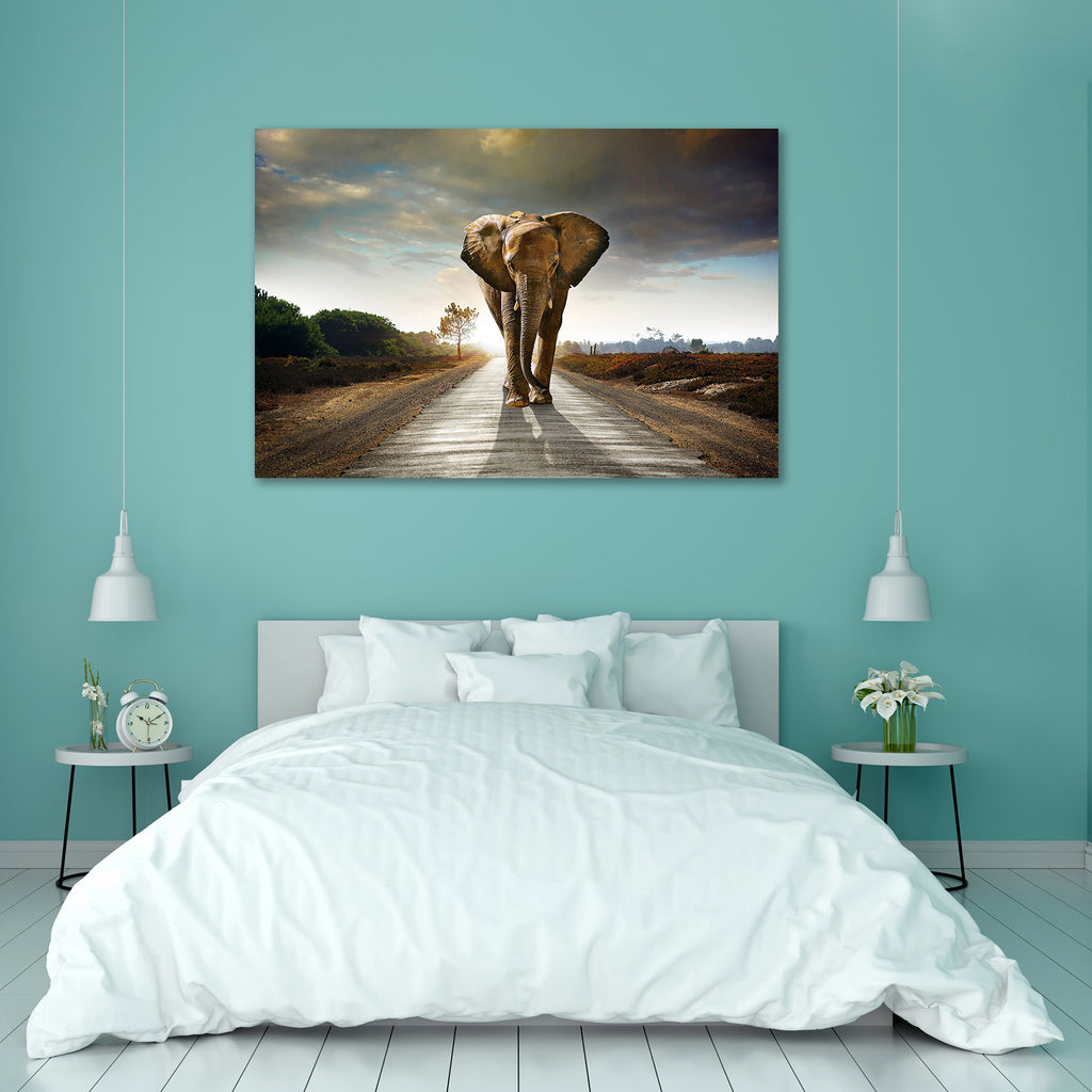 Elephant Walking on the Road Peel & Stick Vinyl Wall Sticker-Laminated Wall Stickers-ART_VN_UN-IC 5005725 IC 5005725, African, Animals, Landscapes, Nature, Scenic, Surrealism, Wildlife, elephant, walking, on, the, road, peel, stick, vinyl, wall, sticker, landscape, safari, elephants, animal, surreal, paisaje, powerful, paysage, asphalt, attraction, big, conservation, dangerous, dominant, ears, ecology, endangered, environment, front, great, herbivore, ivory, large, male, mammal, massive, national, natural, 