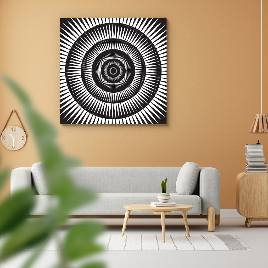 Phantasm Peel & Stick Vinyl Wall Sticker-Laminated Wall Stickers-ART_VN_UN-IC 5005730 IC 5005730, Abstract Expressionism, Abstracts, Art and Paintings, Black, Black and White, Circle, Decorative, Geometric, Geometric Abstraction, Illustrations, Patterns, Semi Abstract, Signs, Signs and Symbols, White, phantasm, peel, stick, vinyl, wall, sticker, illusion, optical, abstract, abstraction, art, backdrop, background, curve, decoration, design, hypnotic, illustration, pattern, pointed, points, pointy, rays, ring