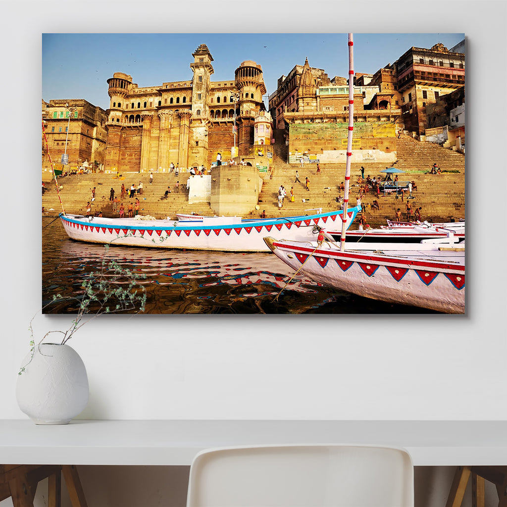 Palaces of Varanasi, India Peel & Stick Vinyl Wall Sticker-Laminated Wall Stickers-ART_VN_UN-IC 5005749 IC 5005749, Ancient, Architecture, Asian, Boats, Cities, City Views, Culture, Ethnic, Goddess Ganga, Hinduism, Historical, Indian, Medieval, Nautical, People, Religion, Religious, Spiritual, Traditional, Tribal, Urban, Vintage, World Culture, palaces, of, varanasi, india, peel, stick, vinyl, wall, sticker, asia, bath, belief, benares, boat, city, cleaning, colors, eternity, facade, ganga, ganges, ghat, hi