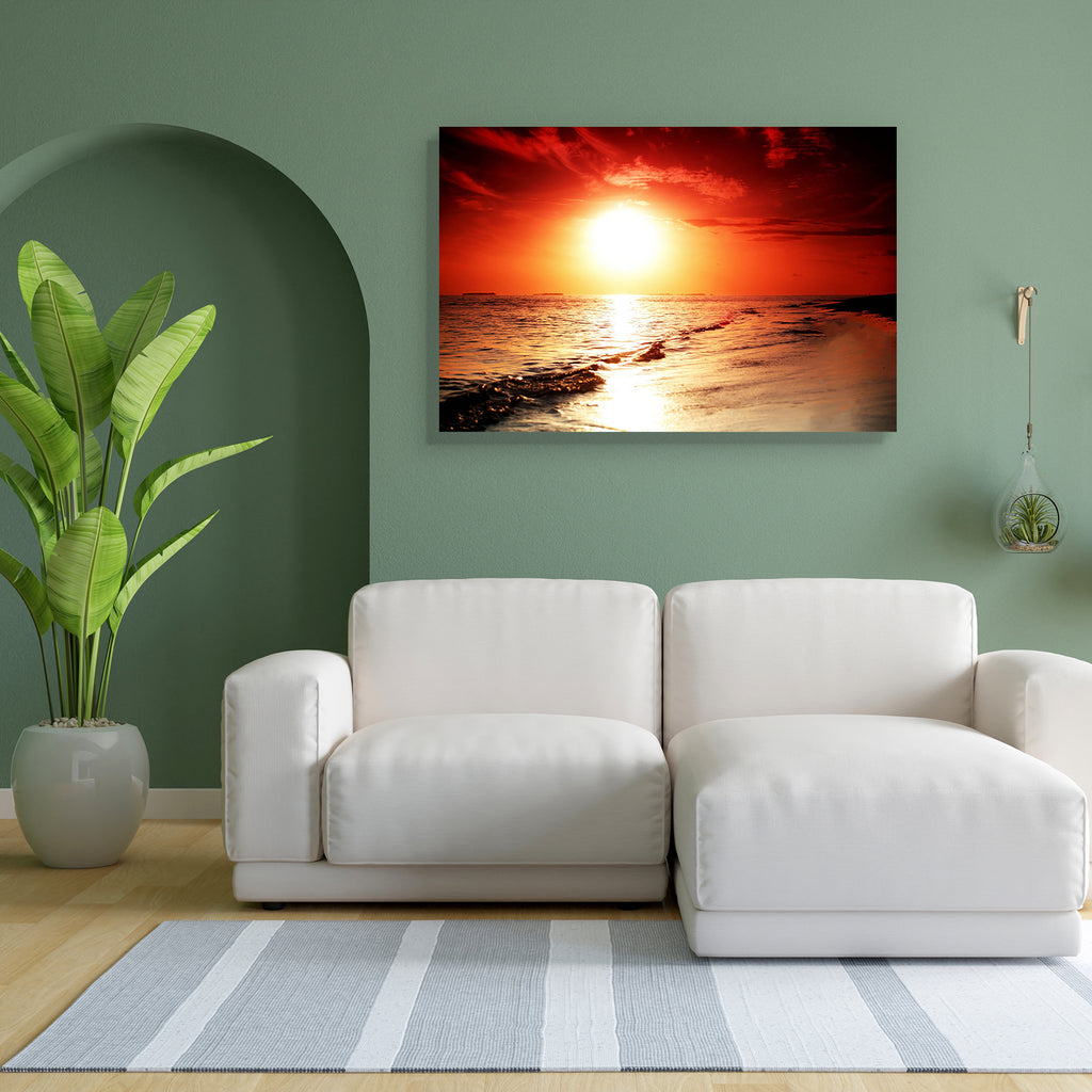 Sunset On The Sea Beach Peel & Stick Vinyl Wall Sticker-Laminated Wall Stickers-ART_VN_UN-IC 5005766 IC 5005766, Automobiles, Landscapes, Nature, Scenic, Seasons, Sunrises, Sunsets, Transportation, Travel, Tropical, Vehicles, sunset, on, the, sea, beach, peel, stick, vinyl, wall, sticker, area, background, beautiful, beauty, blue, calm, cloud, clouds, coastline, color, colorful, dark, dawn, dusk, evening, gold, golden, horizon, lake, landscape, light, morning, night, ocean, orange, peaceful, reflection, san
