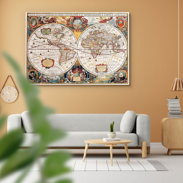 Antique Map, Henricus Hondius, 1630 Peel & Stick Vinyl Wall Sticker-Laminated Wall Stickers-ART_VN_UN-IC 5005779 IC 5005779, African, American, Ancient, Asian, Countries, Historical, Illustrations, Maps, Medieval, Vintage, antique, map, henricus, hondius, 1630, peel, stick, vinyl, wall, sticker, for, home, decoration, old, world, africa, america, asia, australia, background, color, continent, country, double, geo, geography, globe, hemisphere, illustration, island, navigation, polar, projection, state, artz