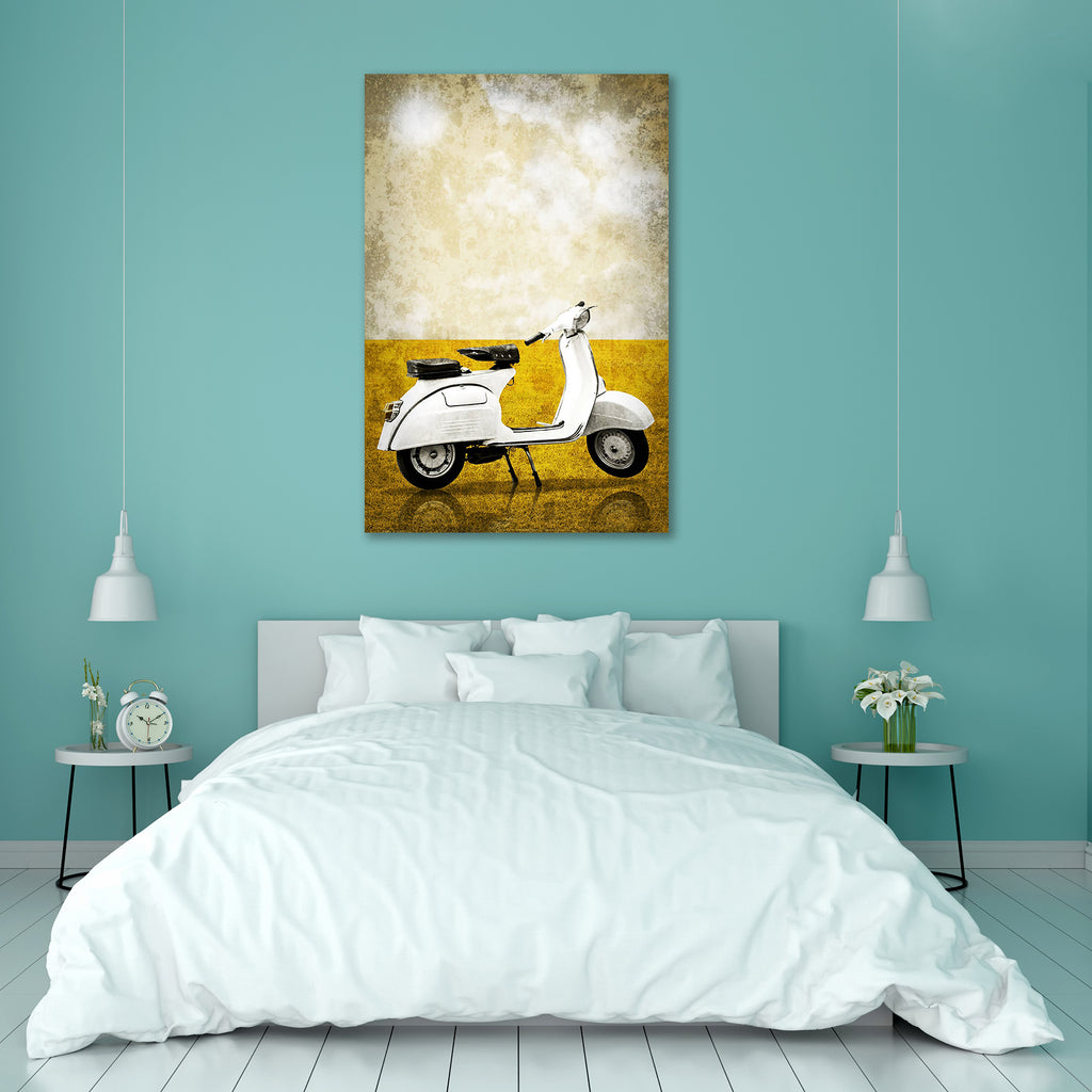 Retro White Vespa Peel & Stick Vinyl Wall Sticker-Laminated Wall Stickers-ART_VN_UN-IC 5005782 IC 5005782, Abstract Expressionism, Abstracts, Ancient, Automobiles, Bikes, Black and White, Countries, Historical, Landscapes, Love, Medieval, Modern Art, Nature, Retro, Romance, Scenic, Semi Abstract, Signs, Signs and Symbols, Sports, Transportation, Travel, Vehicles, Vintage, White, vespa, peel, stick, vinyl, wall, sticker, abstract, air, atmosphere, background, bike, cloud, cloudy, color, concept, country, cou