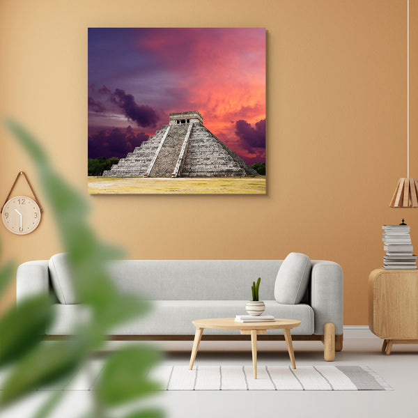 Mayan Pyramid of Kukulcan El Castillo in Mexico Peel & Stick Vinyl Wall Sticker-Laminated Wall Stickers-ART_VN_UN-IC 5005786 IC 5005786, Ancient, Cities, City Views, Eygptian, Historical, Indian, Marble and Stone, Medieval, Mexican, Nature, Scenic, Sunsets, Vintage, mayan, pyramid, of, kukulcan, el, castillo, in, mexico, peel, stick, vinyl, wall, sticker, for, home, decoration, maya, chichen, itza, american, antique, antiquities, archaeological, archaeology, city, cloud, clouds, cloudscape, dramatic, old, r
