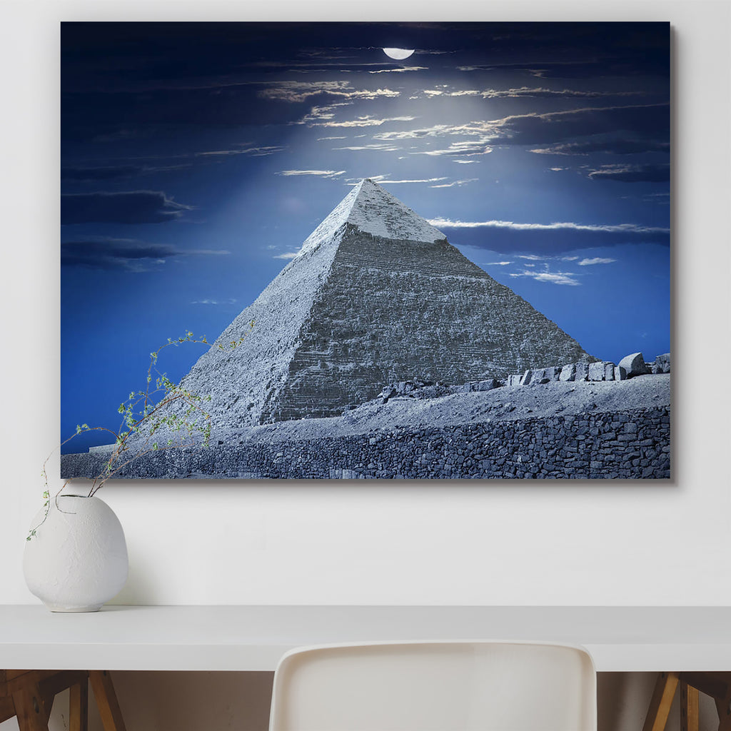 Pyramid Of Chephren Under Moonlight, Egypt Peel & Stick Vinyl Wall Sticker-Laminated Wall Stickers-ART_VN_UN-IC 5005801 IC 5005801, African, Ancient, Architecture, Automobiles, Culture, Ethnic, Eygptian, Historical, Marble and Stone, Medieval, Traditional, Transportation, Travel, Tribal, Vehicles, Vintage, World Culture, pyramid, of, chephren, under, moonlight, egypt, peel, stick, vinyl, wall, sticker, pyramids, adventure, africa, antique, archeology, cairo, desert, famous, place, giza, history, khafre, mau