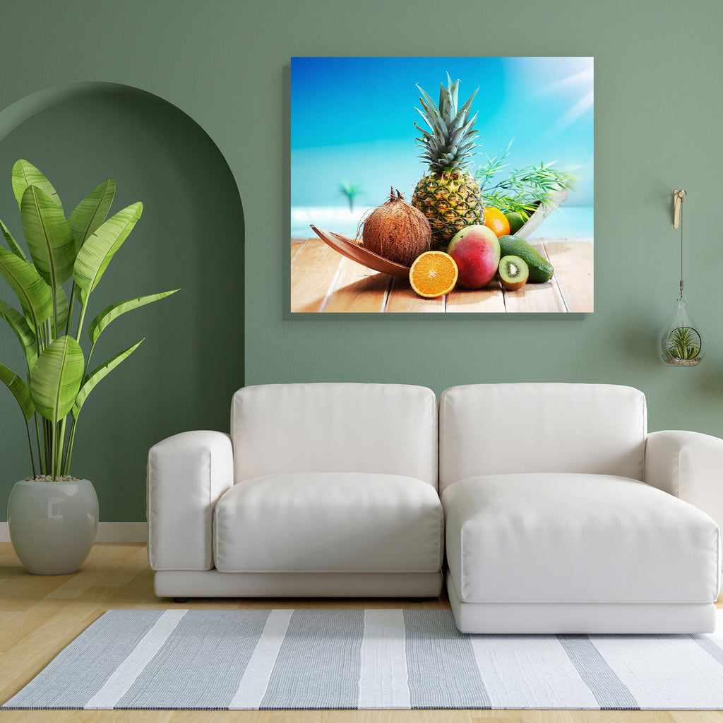 Fresh Fruits On The Beach Peel & Stick Vinyl Wall Sticker-Laminated Wall Stickers-ART_VN_UN-IC 5005817 IC 5005817, Cuisine, Food, Food and Beverage, Food and Drink, Fruit and Vegetable, Fruits, Tropical, Vegetables, fresh, on, the, beach, peel, stick, vinyl, wall, sticker, fruit, exotic, pineapple, and, summer, mango, ananas, assorted, avocado, bio, blue, brown, coconut, deck, delicate, delicious, diet, different, fitness, fruity, healthy, image, island, kiwi, lime, meal, more, natural, ocean, orange, organ