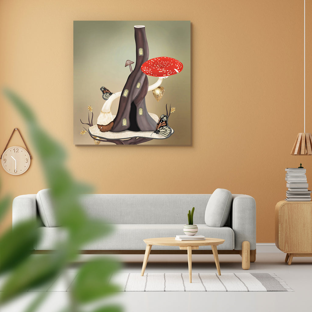 Butterflies House Peel & Stick Vinyl Wall Sticker-Laminated Wall Stickers-ART_VN_UN-IC 5005823 IC 5005823, Ancient, Art and Paintings, Fantasy, Historical, Illustrations, Medieval, Nature, Realism, Retro, Scenic, Surrealism, Vintage, butterflies, house, peel, stick, vinyl, wall, sticker, amanita, art, artistic, artwork, autumn, autumnal, background, beautiful, building, cave, chimney, dark, drawn, elves, fabulous, fairy, tale, forest, home, illustration, imaginary, lamps, lanterns, leaves, mushroom, old, pi