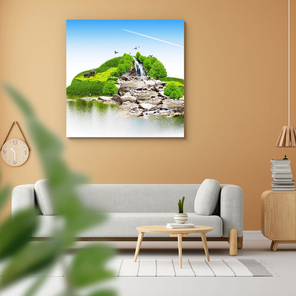 Island With Vegetation & A Waterfall Peel & Stick Vinyl Wall Sticker-Laminated Wall Stickers-ART_VN_UN-IC 5005824 IC 5005824, Astronomy, Automobiles, Birds, Cosmology, Countries, Illustrations, Landscapes, Nature, Nautical, Scenic, Seasons, Signs, Signs and Symbols, Space, Symbols, Transportation, Travel, Vehicles, island, with, vegetation, a, waterfall, peel, stick, vinyl, wall, sticker, for, home, decoration, air, airplane, atmosphere, beach, coast, coastline, concept, conservation, country, day, design, 