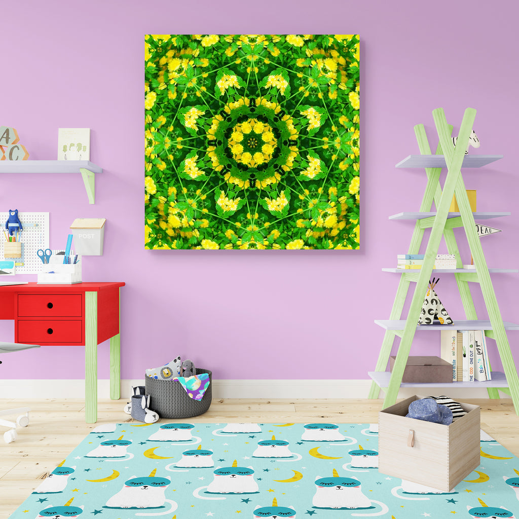 Spring Mandala Flower Peel & Stick Vinyl Wall Sticker-Laminated Wall Stickers-ART_VN_UN-IC 5005830 IC 5005830, Abstract Expressionism, Abstracts, Art and Paintings, Botanical, Circle, Digital, Digital Art, Floral, Flowers, Geometric, Geometric Abstraction, Graphic, Illustrations, Mandala, Modern Art, Nature, Semi Abstract, spring, flower, peel, stick, vinyl, wall, sticker, abstract, art, artistic, backdrop, background, center, circular, concentric, curve, decor, decoration, fresh, green, illustration, kalei