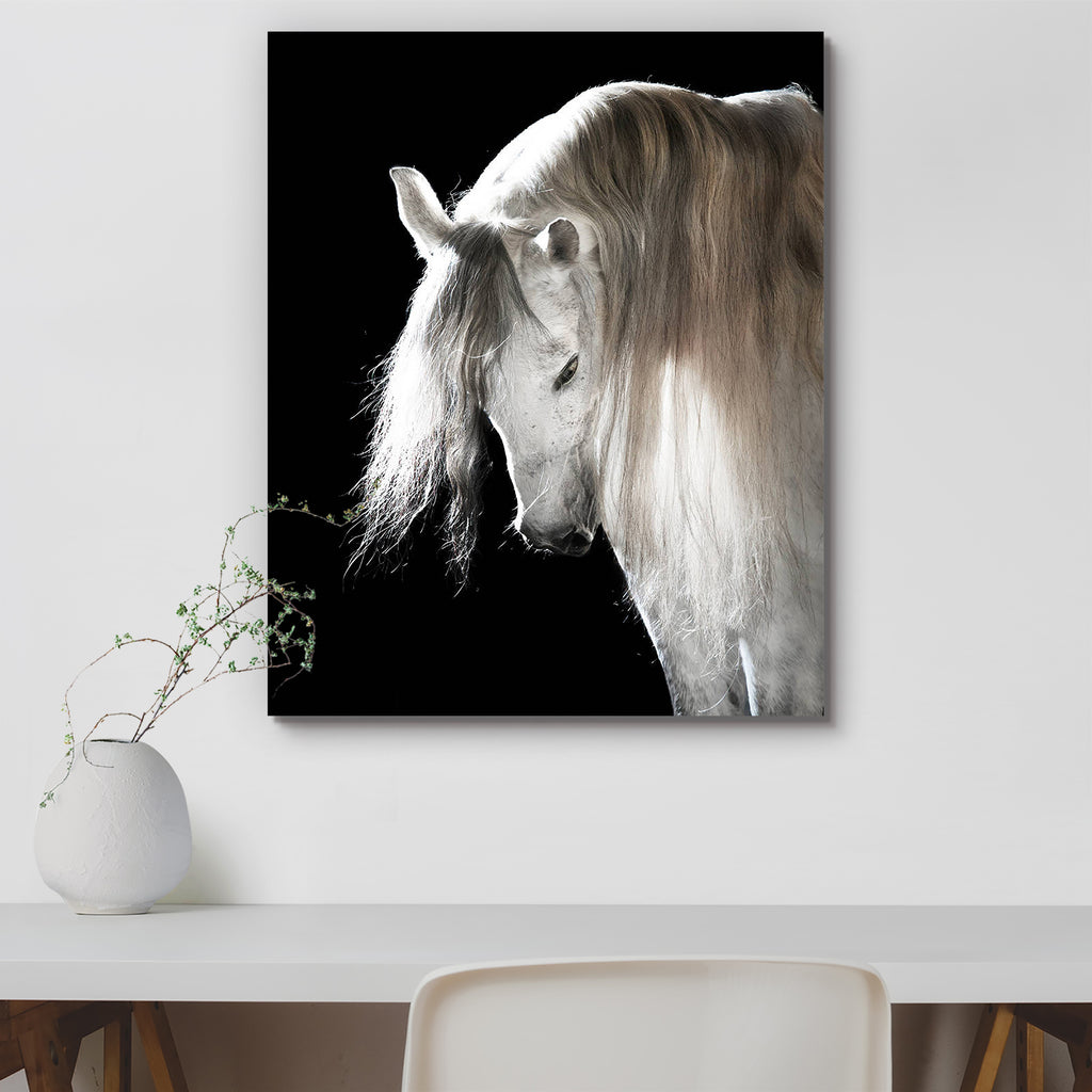 White Andalusian Horse D2 Peel & Stick Vinyl Wall Sticker-Laminated Wall Stickers-ART_VN_UN-IC 5005834 IC 5005834, Animals, Black, Black and White, Individuals, Portraits, Spanish, White, andalusian, horse, d2, peel, stick, vinyl, wall, sticker, horses, animal, background, beautiful, breed, dark, equestrian, equine, grey, hair, mane, mare, portrait, stallion, studio, thoroughbred, vertical, artzfolio, wall sticker, wall stickers, wallpaper sticker, wall stickers for bedroom, wall decoration items for bedroo