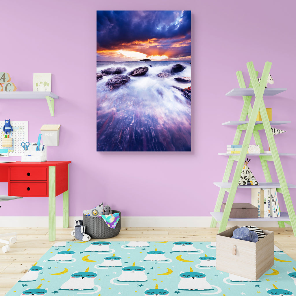 Gorgeous Sunset Over Crashing Waves Peel & Stick Vinyl Wall Sticker-Laminated Wall Stickers-ART_VN_UN-IC 5005840 IC 5005840, Automobiles, Landscapes, Nature, Scenic, Sunrises, Sunsets, Transportation, Travel, Vehicles, gorgeous, sunset, over, crashing, waves, peel, stick, vinyl, wall, sticker, australia, bay, beach, beauty, clouds, coast, color, colour, creation, golden, harbour, horizon, island, landscape, natural, ocean, orange, outdoor, purple, rocks, sea, sky, stunning, sunrise, surf, tourism, vacation,