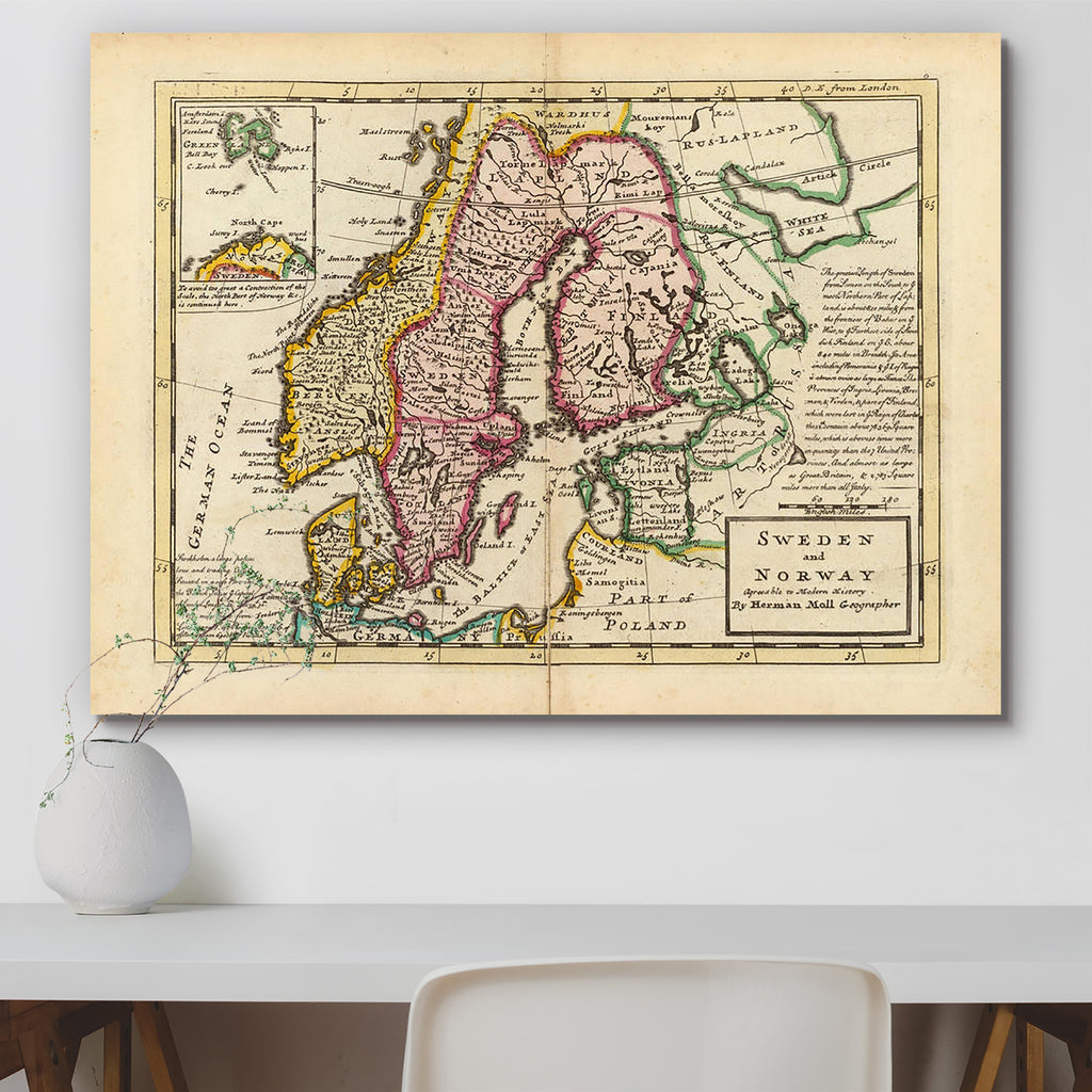 Antique Map Of Scandinavia 1736 Peel & Stick Vinyl Wall Sticker-Laminated Wall Stickers-ART_VN_UN-IC 5005842 IC 5005842, American, Ancient, Books, Cities, City Views, Countries, Drawing, English, Flags, Historical, Landmarks, Maps, Medieval, Persian, Places, Retro, Russian, Scandinavian, Signs and Symbols, Symbols, Vintage, antique, map, of, scandinavia, 1736, peel, stick, vinyl, wall, sticker, age, america, antiquity, atlantic, atlas, background, baltic, book, border, cartography, city, country, detail, en