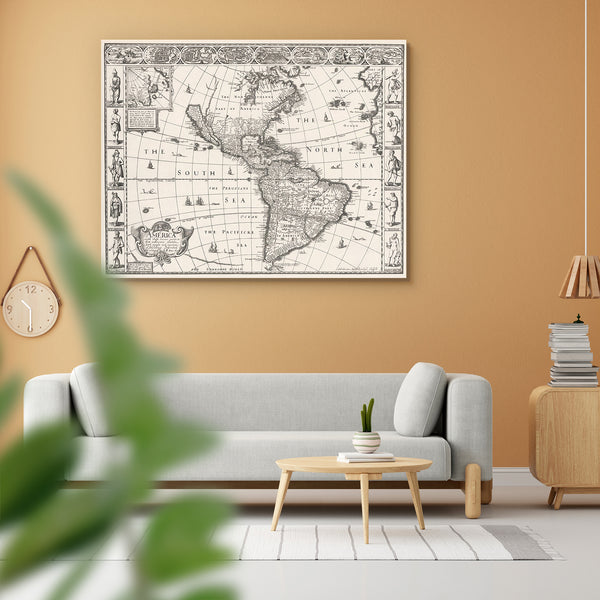 Antique Map Of Americas 1626 Peel & Stick Vinyl Wall Sticker-Laminated Wall Stickers-ART_VN_UN-IC 5005843 IC 5005843, American, Ancient, Books, Cities, City Views, Countries, Drawing, English, Flags, Historical, Landmarks, Maps, Medieval, Persian, Places, Retro, Russian, Signs and Symbols, Symbols, Vintage, antique, map, of, americas, 1626, peel, stick, vinyl, wall, sticker, for, home, decoration, old, world, age, america, antiquity, atlantic, atlas, background, book, border, canada, cartography, city, coun