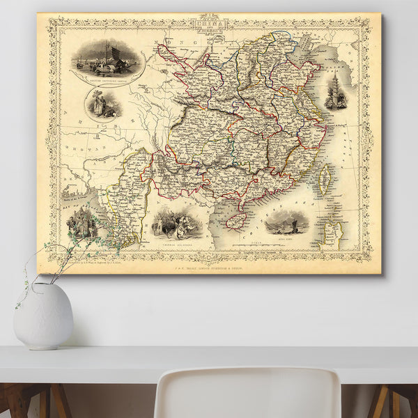 Photo of an 1851 Old Map Of China Peel & Stick Vinyl Wall Sticker-Laminated Wall Stickers-ART_VN_UN-IC 5005846 IC 5005846, Ancient, Art and Paintings, Asian, Chinese, Cities, City Views, Countries, Digital, Digital Art, Drawing, Education, God Ram, Graphic, Historical, Indian, Maps, Medieval, Schools, Signs, Signs and Symbols, Universities, Vintage, photo, of, an, 1851, old, map, china, peel, stick, vinyl, wall, sticker, for, home, decoration, world, antique, arabia, area, art, artistic, artwork, asia, atla