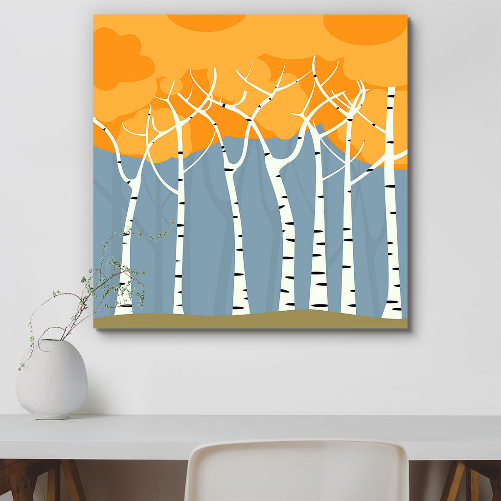 Graphic Art of Romantic Birch Forest Peel & Stick Vinyl Wall Sticker-Laminated Wall Stickers-ART_VN_UN-IC 5005878 IC 5005878, Abstract Expressionism, Abstracts, Art and Paintings, Black, Black and White, Digital, Digital Art, Graphic, Illustrations, Nature, Patterns, Scenic, Seasons, Semi Abstract, Signs, Signs and Symbols, White, art, of, romantic, birch, forest, peel, stick, vinyl, wall, sticker, abstract, artistic, autumn, background, bark, tree, branches, decor, decoration, design, illustration, novembe