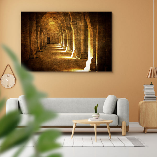 Abbaye De Fontenay Archway Hall Vintage Peel & Stick Vinyl Wall Sticker-Laminated Wall Stickers-ART_VN_UN-IC 5005907 IC 5005907, Ancient, Architecture, Art and Paintings, Automobiles, Culture, Ethnic, French, Historical, Holidays, Marble and Stone, Medieval, Religion, Religious, Retro, Traditional, Transportation, Travel, Tribal, Vehicles, Vintage, World Culture, abbaye, de, fontenay, archway, hall, peel, stick, vinyl, wall, sticker, for, home, decoration, cloister, abbey, arcade, arch, art, brick, building