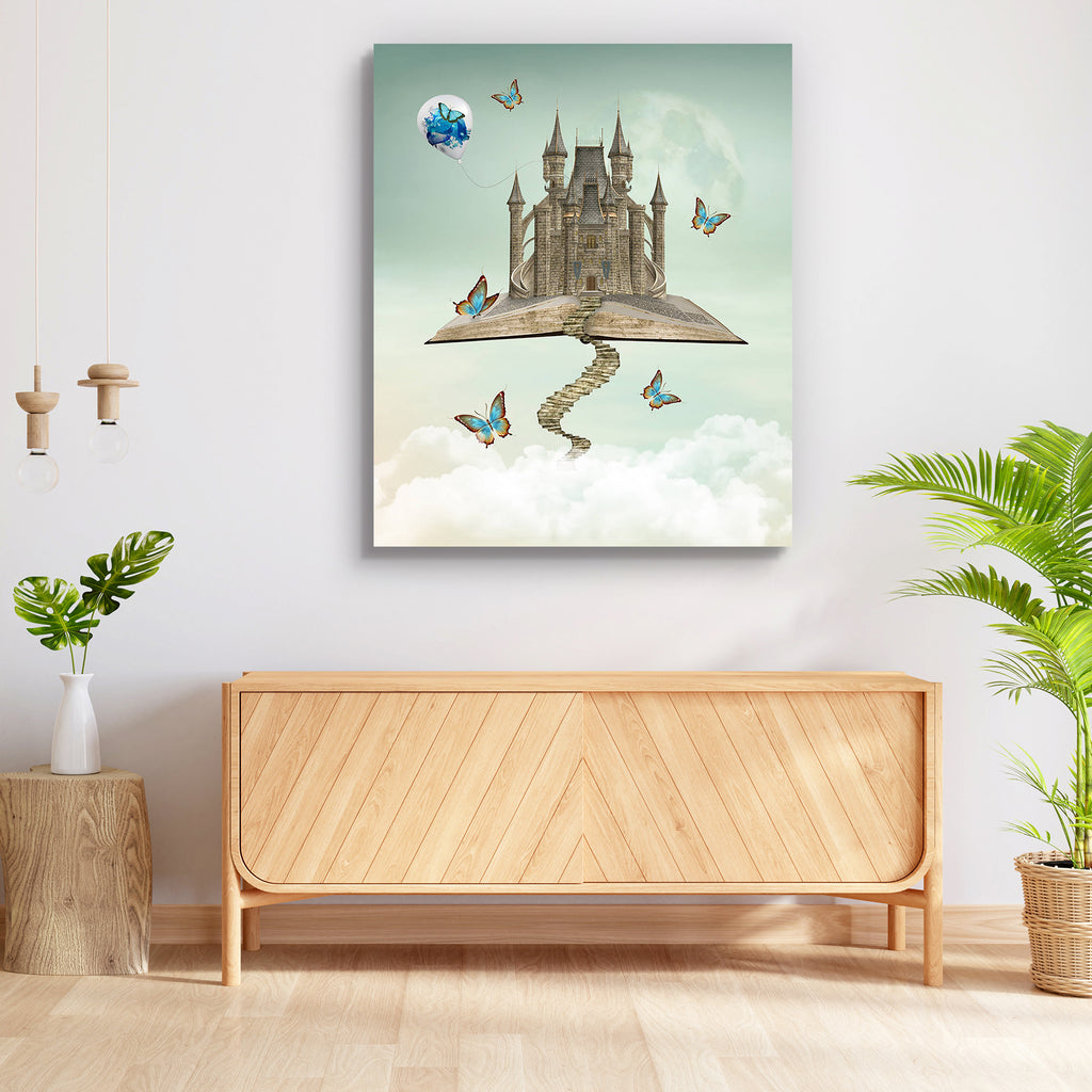 Fairy Tale D2 Peel & Stick Vinyl Wall Sticker-Laminated Wall Stickers-ART_VN_UN-IC 5005933 IC 5005933, Ancient, Books, Education, Fantasy, Historical, Medieval, Pop Art, Realism, Retro, Schools, Surrealism, Universities, Vintage, fairy, tale, d2, peel, stick, vinyl, wall, sticker, book, building, butterflies, candies, castle, chess, chessboard, clouds, dream, dreams, fabulous, fancy, floor, fly, imaginary, imagination, learn, lollipops, magic, magical, old, pages, phantasy, read, scene, school, staircase, s