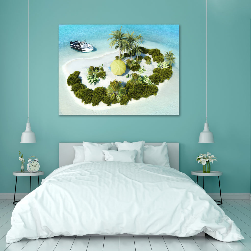 Boat Parked at a Paradise Island Peel & Stick Vinyl Wall Sticker-Laminated Wall Stickers-ART_VN_UN-IC 5005954 IC 5005954, Automobiles, Boats, Illustrations, Landscapes, Love, Nautical, Romance, Scenic, Sunrises, Transportation, Travel, Tropical, Vehicles, boat, parked, at, a, paradise, island, peel, stick, vinyl, wall, sticker, oasis, aerial, background, beach, beautiful, blue, coast, day, desert, dream, exotic, honeymoon, illustration, lagoon, landscape, ocean, outdoor, palm, tree, reef, relax, resort, rip
