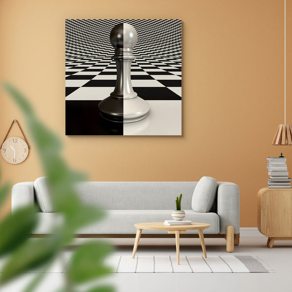 Pawn On Chessboard Peel & Stick Vinyl Wall Sticker-Laminated Wall Stickers-ART_VN_UN-IC 5005979 IC 5005979, 3D, Abstract Expressionism, Abstracts, Art and Paintings, Black, Black and White, Decorative, Entertainment, Geometric, Geometric Abstraction, Illustrations, Modern Art, Patterns, Semi Abstract, Sports, White, pawn, on, chessboard, peel, stick, vinyl, wall, sticker, for, home, decoration, illusion, abstract, art, background, battle, board, challenge, chess, choice, competition, concepts, conflict, con