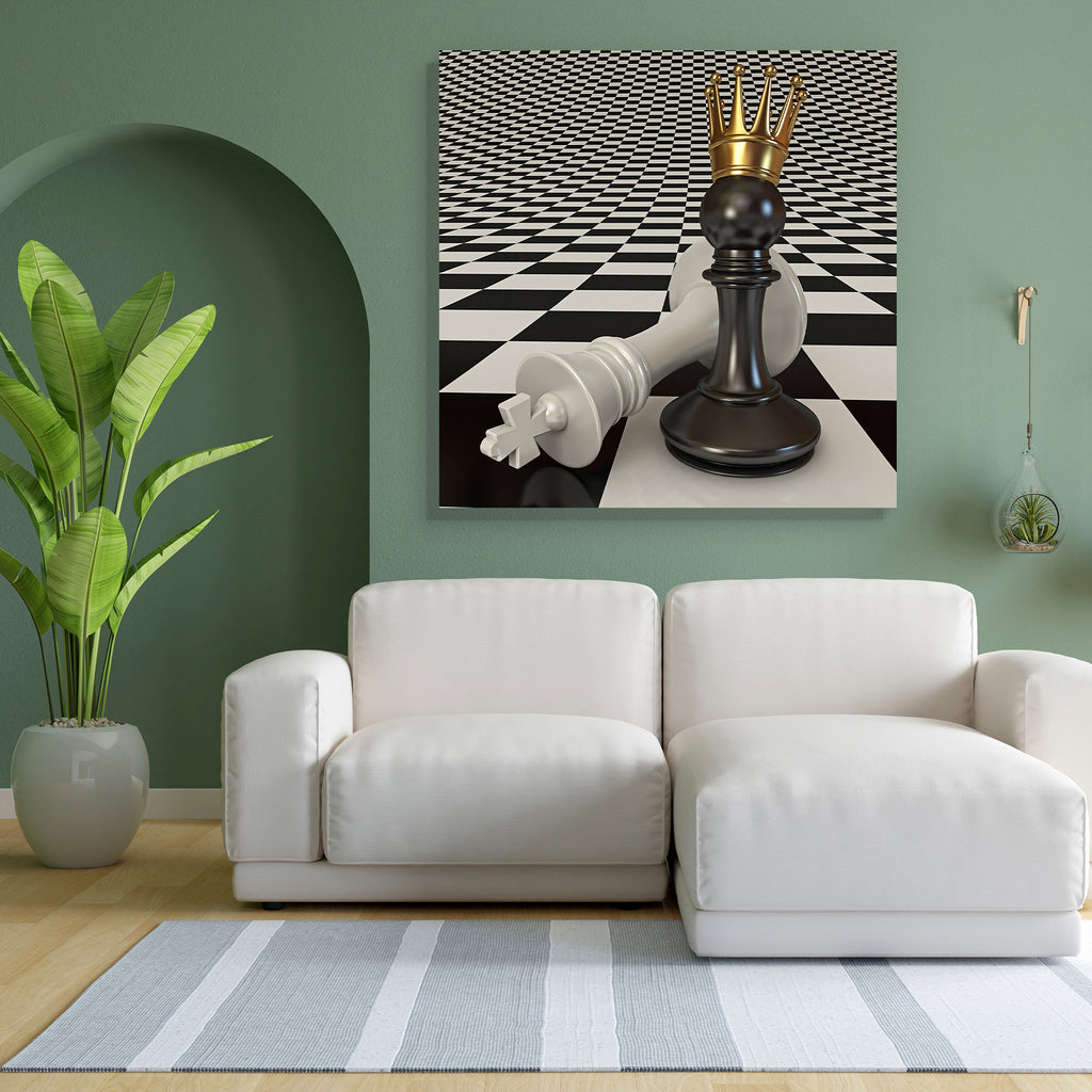 Black Does the Pawn Checkmate Peel & Stick Vinyl Wall Sticker-Laminated Wall Stickers-ART_VN_UN-IC 5005980 IC 5005980, Ancient, Black, Black and White, Historical, Illustrations, Medieval, Retro, Sports, Vintage, White, does, the, pawn, checkmate, peel, stick, vinyl, wall, sticker, adversity, aggression, background, battle, board, challenge, chess, choice, competition, concepts, conflict, conquering, crown, decisions, defeat, excitement, fortune, game, gold, idea, illustration, image, intelligence, jewelry,