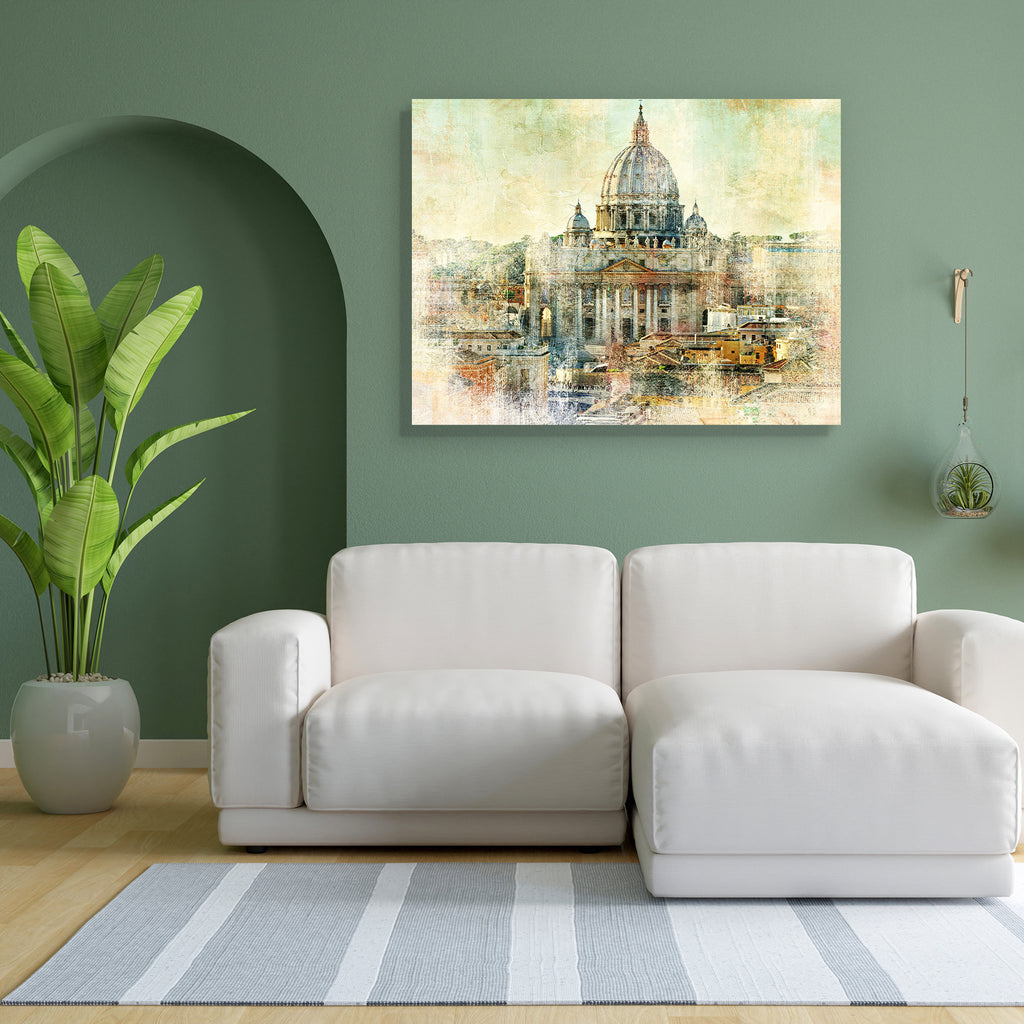 St Pietro, Vatican Artwork Peel & Stick Vinyl Wall Sticker-Laminated Wall Stickers-ART_VN_UN-IC 5005986 IC 5005986, Ancient, Architecture, Art and Paintings, Automobiles, Christianity, Cities, City Views, Historical, Holidays, Icons, Italian, Jesus, Landscapes, Medieval, Paintings, Religion, Religious, Retro, Scenic, Sunsets, Transportation, Travel, Vehicles, Vintage, st, pietro, vatican, artwork, peel, stick, vinyl, wall, sticker, art, attraction, basilica, building, cathedral, catholic, centre, church, ci