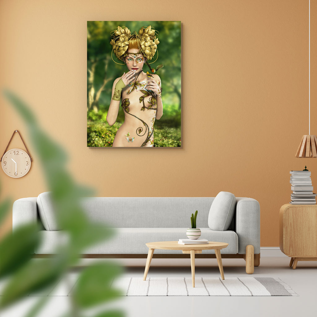 Nymph Living in the Forest with Two Songbirds Peel & Stick Vinyl Wall Sticker-Laminated Wall Stickers-ART_VN_UN-IC 5005988 IC 5005988, Art and Paintings, Birds, Botanical, Fantasy, Floral, Flowers, Illustrations, Love, Nature, Romance, Seasons, Vintage, Wood, Metallic, nymph, living, in, the, forest, with, two, songbirds, peel, stick, vinyl, wall, sticker, elf, elves, pixie, art, bird, charming, cheeky, cute, enchanting, fae, fairy, fairyland, fairytale, female, flourish, flower, fly, foliage, girl, glove, 