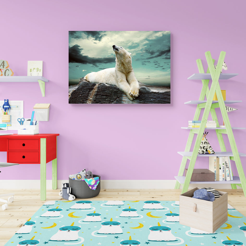 White Polar Bear Hunte Peel & Stick Vinyl Wall Sticker-Laminated Wall Stickers-ART_VN_UN-IC 5005998 IC 5005998, Animals, Black and White, Nature, Scenic, White, Wildlife, polar, bear, hunte, peel, stick, vinyl, wall, sticker, aggressive, animal, antarctic, arctic, background, big, captive, captivity, climate, clouds, dangerous, destruction, drops, endangered, extinct, extinction, fur, habitat, hunt, hunter, ice, cap, mammal, marine, north, paw, pole, power, predator, sea, sky, snow, south, swim, swimmer, th