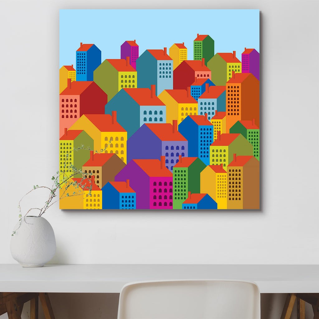 Colorful City Skyline D2 Peel & Stick Vinyl Wall Sticker-Laminated Wall Stickers-ART_VN_UN-IC 5006000 IC 5006000, Abstract Expressionism, Abstracts, Ancient, Animated Cartoons, Architecture, Automobiles, Business, Caricature, Cartoons, Cities, City Views, Culture, Education, Ethnic, God Ram, Hinduism, Historical, Illustrations, Landmarks, Landscapes, Medieval, Modern Art, Nature, Panorama, Places, Scenic, Schools, Semi Abstract, Skylines, Traditional, Transportation, Travel, Tribal, Universities, Urban, Veh