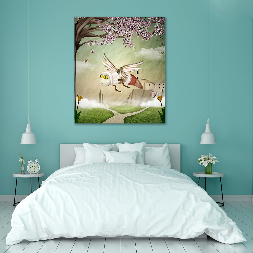 Fantasy Bee In A Spring Scenery Peel & Stick Vinyl Wall Sticker-Laminated Wall Stickers-ART_VN_UN-IC 5006005 IC 5006005, Botanical, Fantasy, Floral, Flowers, Illustrations, Landscapes, Mountains, Nature, Scenic, Seasons, bee, in, a, spring, scenery, peel, stick, vinyl, wall, sticker, artwork, butterfly, character, church, clouds, cypress, fairy, tale, fairytale, firefly, fly, footpath, fun, garden, haze, hill, illustration, insect, landscape, old, outdoor, park, pathway, picture, road, season, surprise, tow