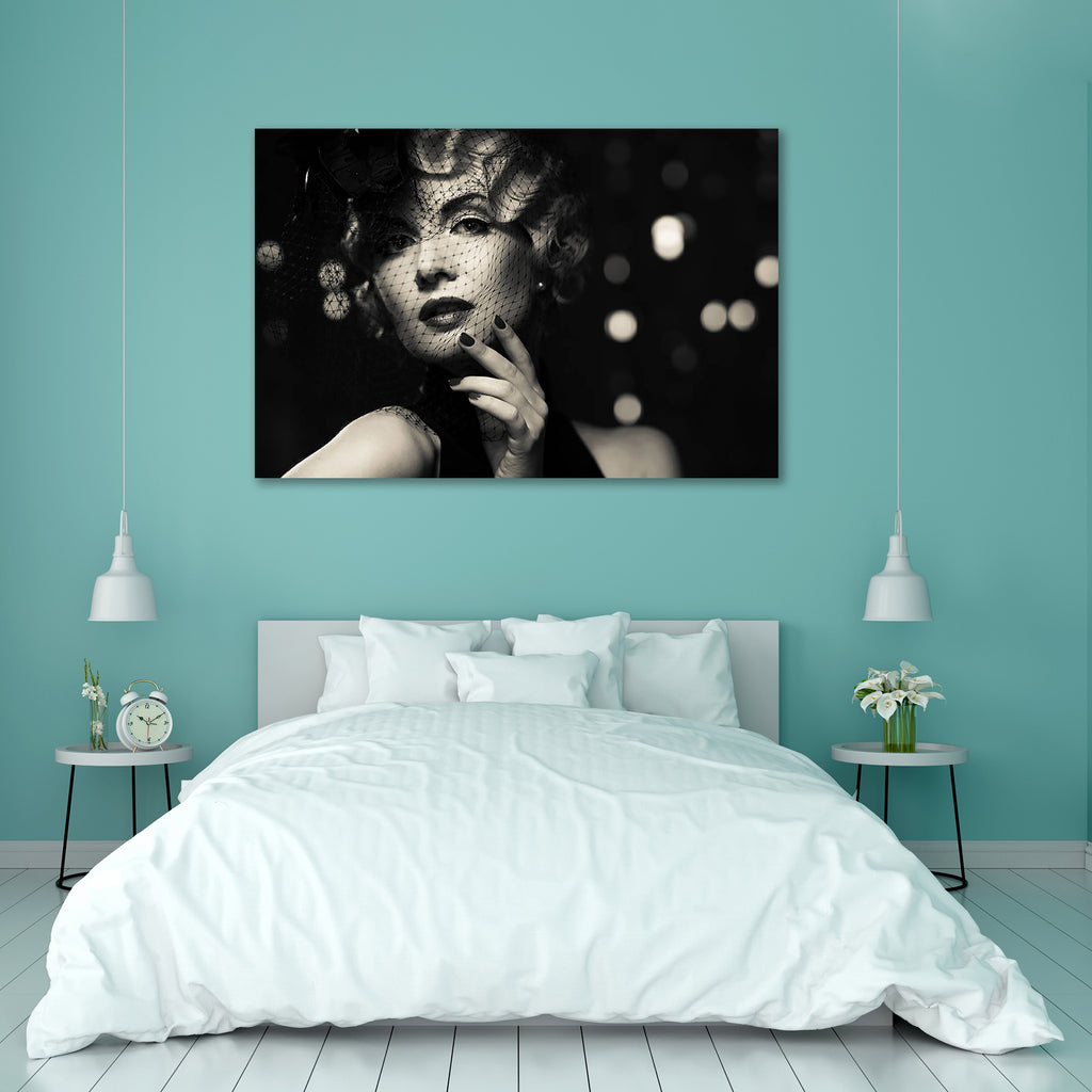 Retro Woman D6 Peel & Stick Vinyl Wall Sticker-Laminated Wall Stickers-ART_VN_UN-IC 5006029 IC 5006029, Adult, Ancient, Asian, Black, Black and White, Fashion, Historical, Individuals, Medieval, Portraits, Retro, Vintage, White, woman, d6, peel, stick, vinyl, wall, sticker, attractive, beautiful, beauty, blond, blurs, caucasian, classic, cosmetics, desaturated, dress, earrings, elegance, elegant, emotions, fashionable, female, glamour, hairdo, hairstyle, hat, lady, lips, lipstick, luxury, makeup, model, moi